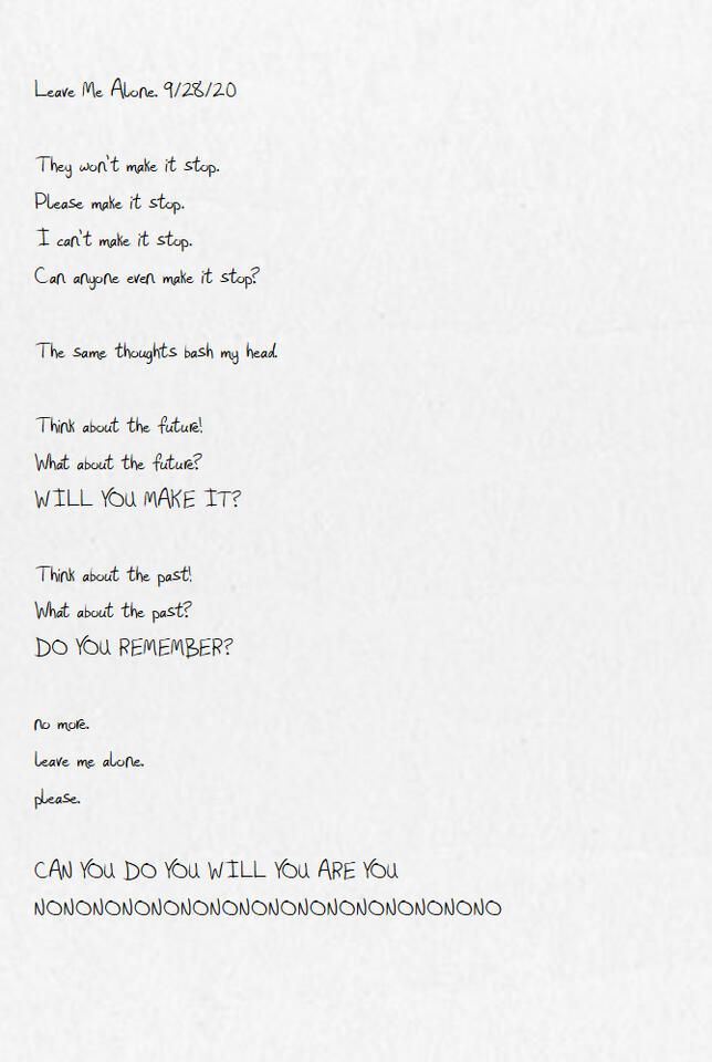 Leave Me Alone.